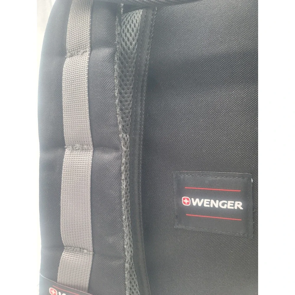 Wenger Industrial /Work Style Laptop Backpack Black‎ Travel School Work Bag